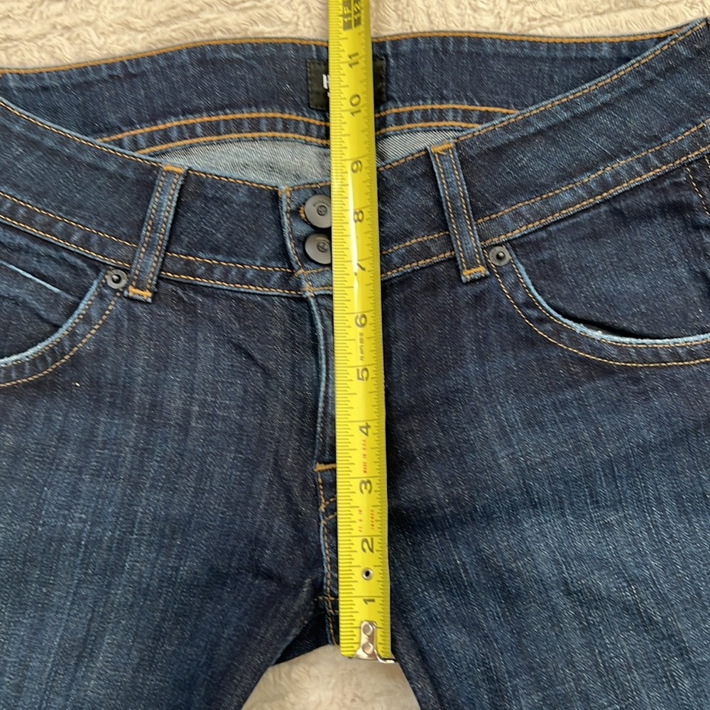 Hudson Jeans, size 28 bootcut, back flap pockets, dark wash EUC - Picture 14 of 16